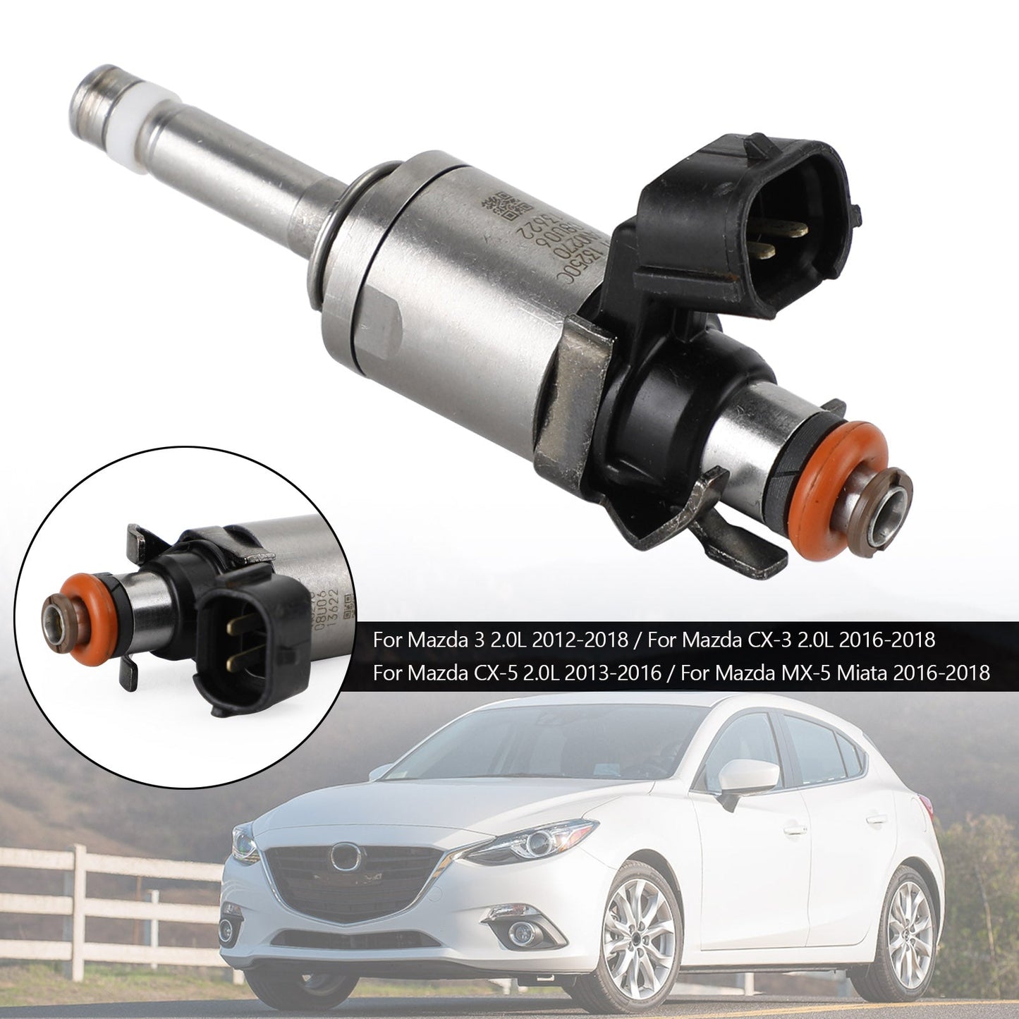 Mazda 3 CX-3 CX-5 2.0 2012-2018 PE01-13250B 1 injecteur de carburant PE01-13-250C