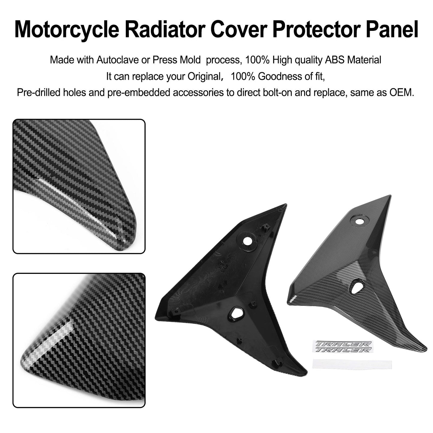 Caches latéraux de radiateur pour YAMAHA Tracer 900 GT 2018-2020