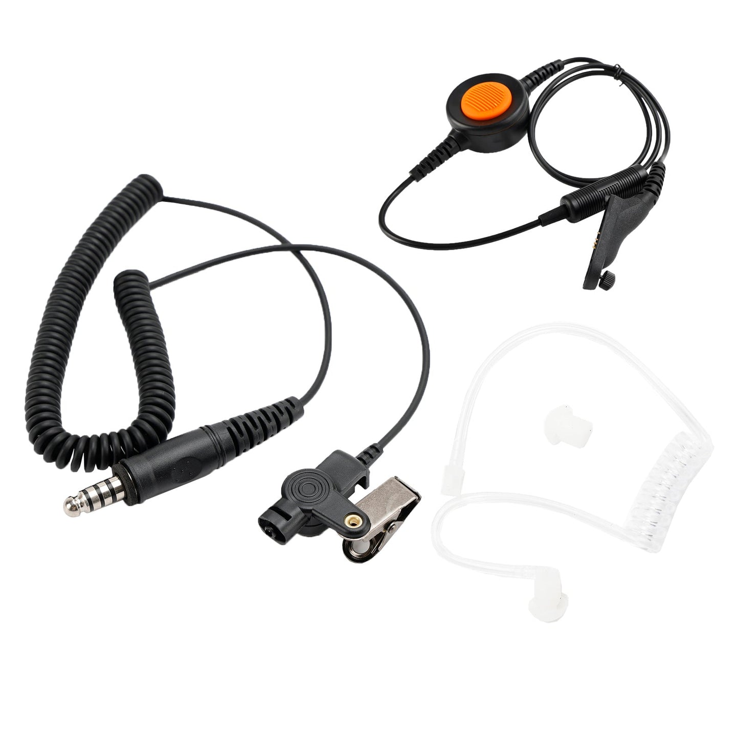 Für DP3400 DGP4150 APX4000 6-Pin U94 PTT 7.1-A3 Single Transparent Tube Headset