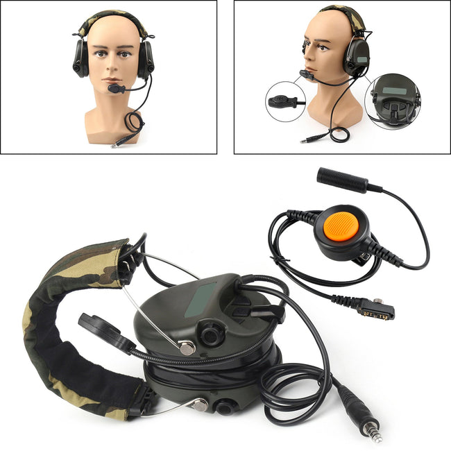 H60 Sound Pickup Noise Reduction Headset 6-Pin U94 PTT Für Hytera PD780/700G/580