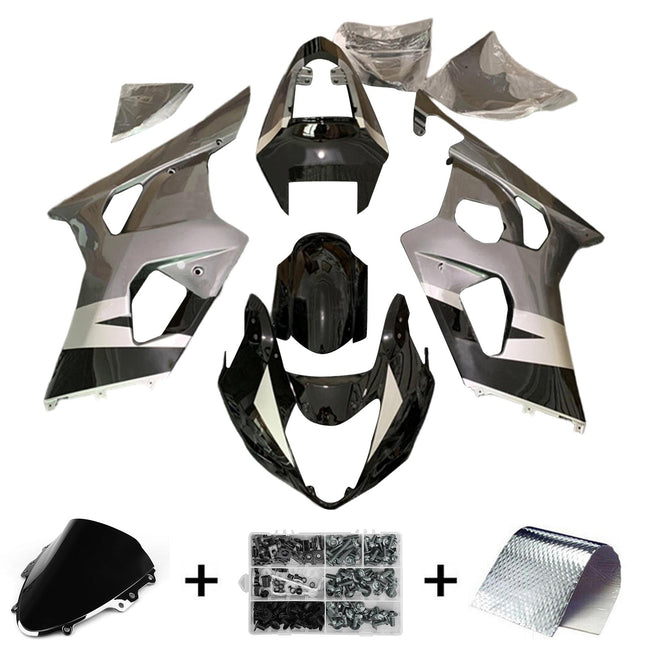 Amotopart Suzuki GSXR 600/750 2004–2005 K4 Verkleidungsset, Karosserie, Kunststoff, ABS