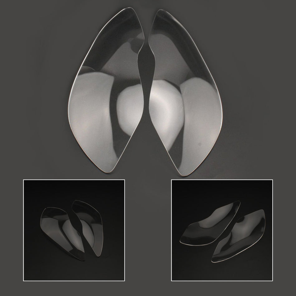 Schutzabdeckung für Vordere Scheinwerferlin, Passend für Kawasaki ZX-636R ZX-6R 09-18 Rauch Generikum