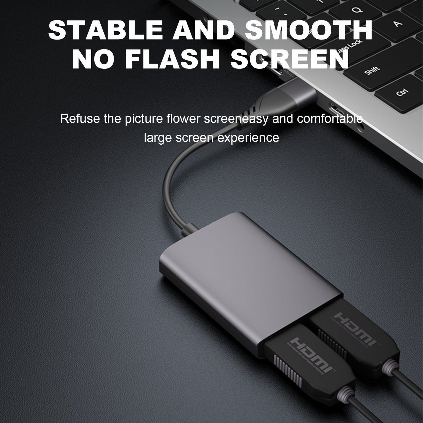 Type C/USB3.0 to Dual HDMI Adapter for Apple M1 M2 Mac Windows Type C/USB3.0 Hub