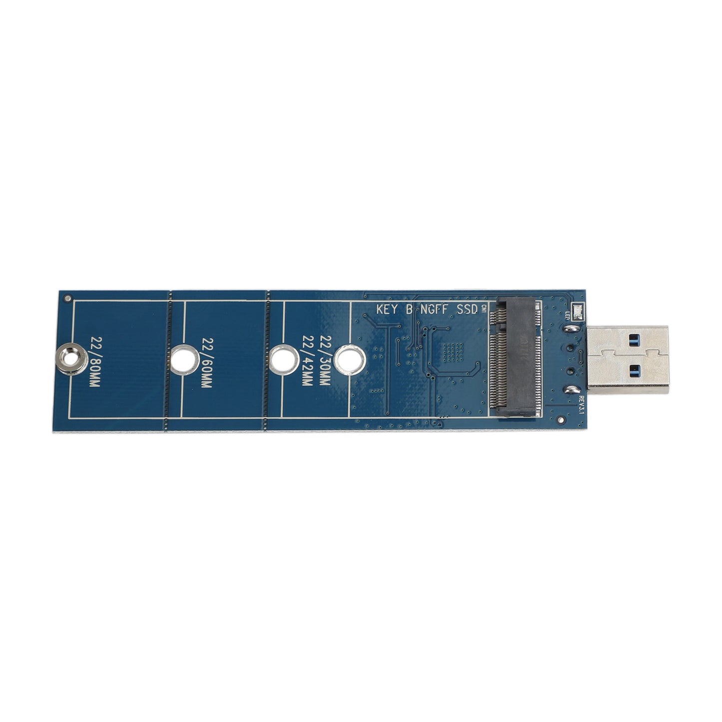 Adaptateur M.2 vers USB Clé B Adaptateur SSD M.2 Protocole SATA pour 2230 2242 2260 2280