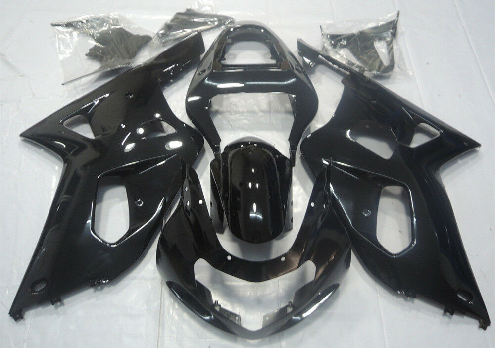 AMOTOPART-Verziehung Injektion Plastik Kit glänzend schwarz Passform für Suzuki GSXR600/750 2001-2003 Generic