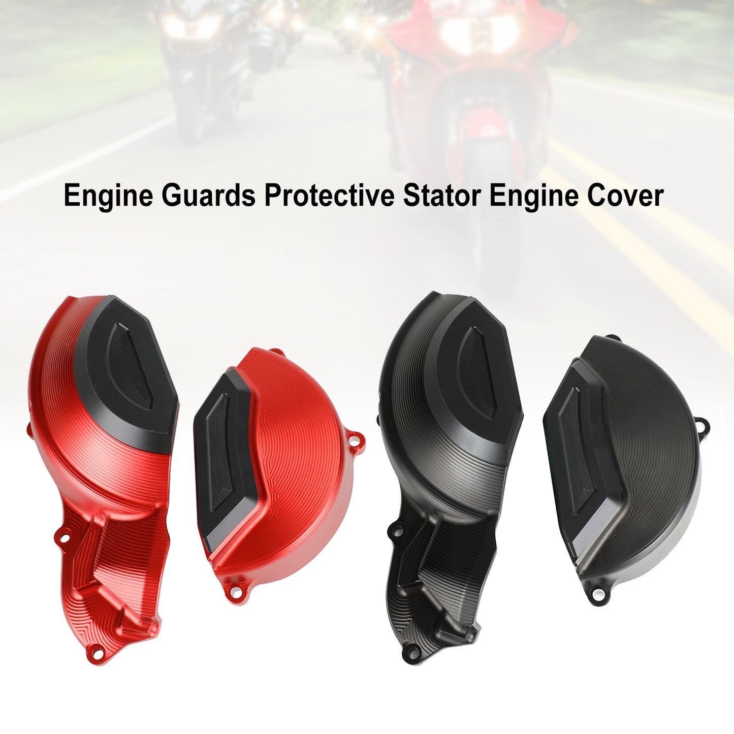 Cache Moteur STator Protection Garniture Plastique pour Aprilia Rs 660 2010-2022 2021 Rouge Générique