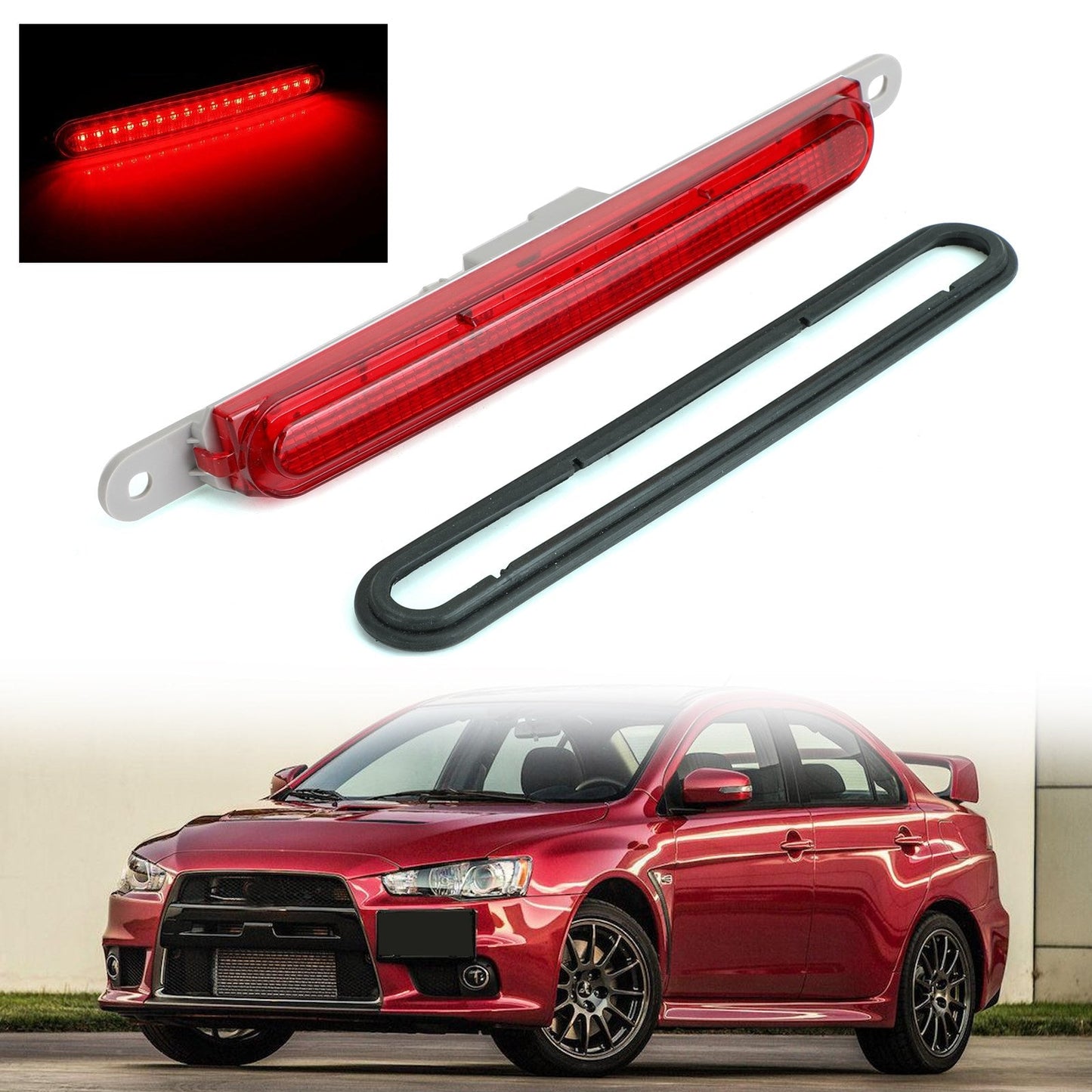 LINSE 3. Dritte LED-BremslichTlampe für Mitsubishi Lancer Evo 2008–16 Generisch