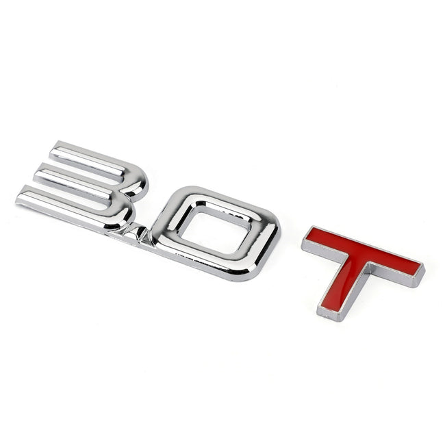3.0T 3D Metal Emblem Abzeichen Aufkleber Für Audi A3 A4 A5 A6 A7 B6 B7 B8 Q3 Q5