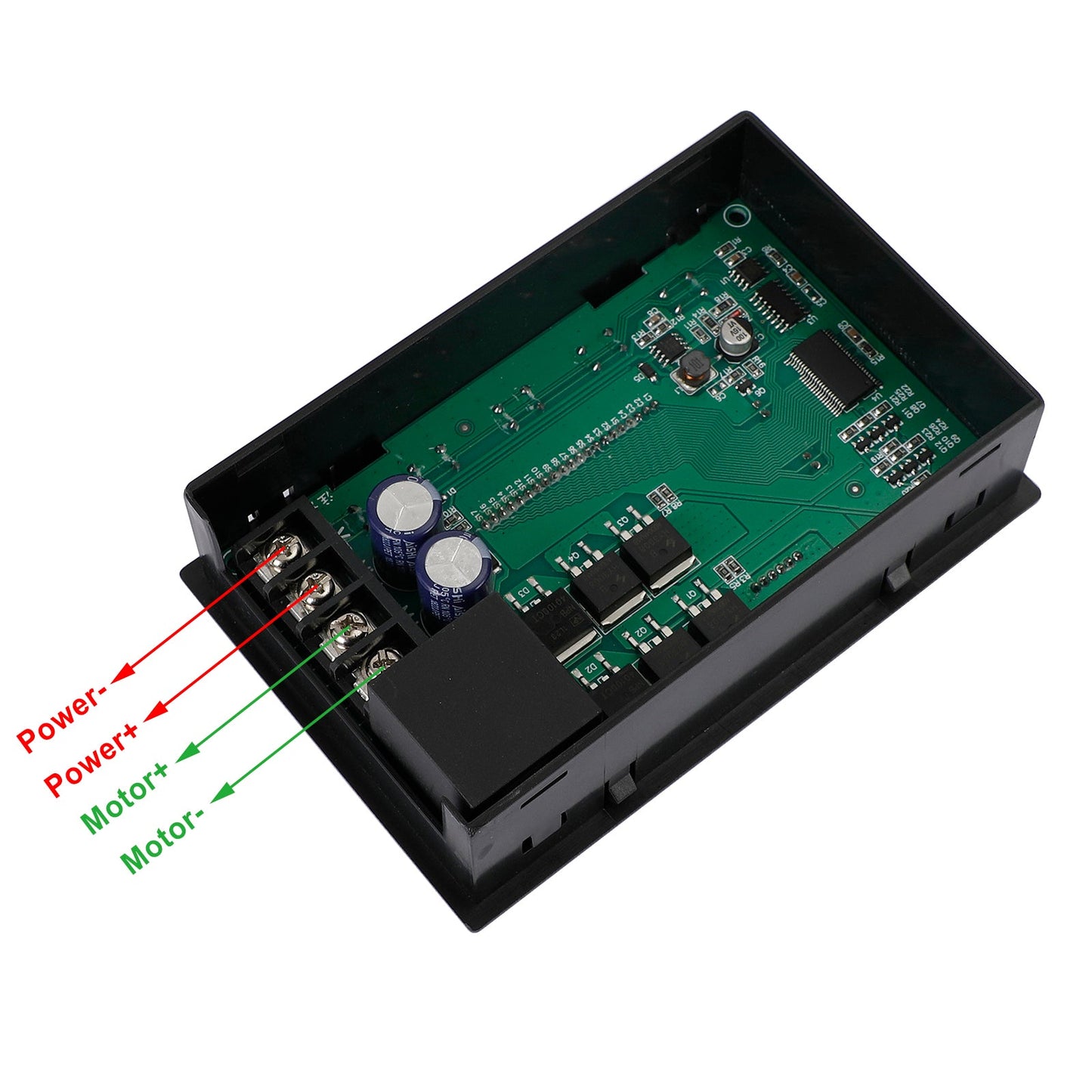 DC 10-55V Digital PWM DC Motor Speed Controller 0 ~ 100% 40A Zeit reversibel