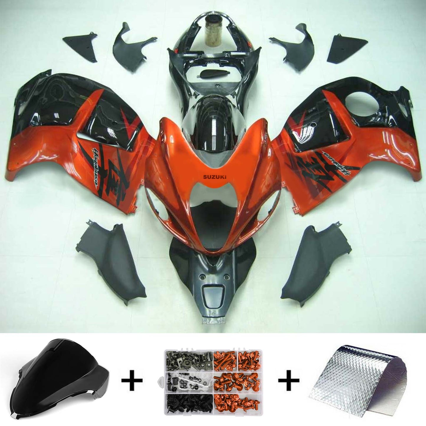 Amotopart Suzuki Hayabusa GSXR1300 1999-2007 Verkleidungskit Karosserie Plastik