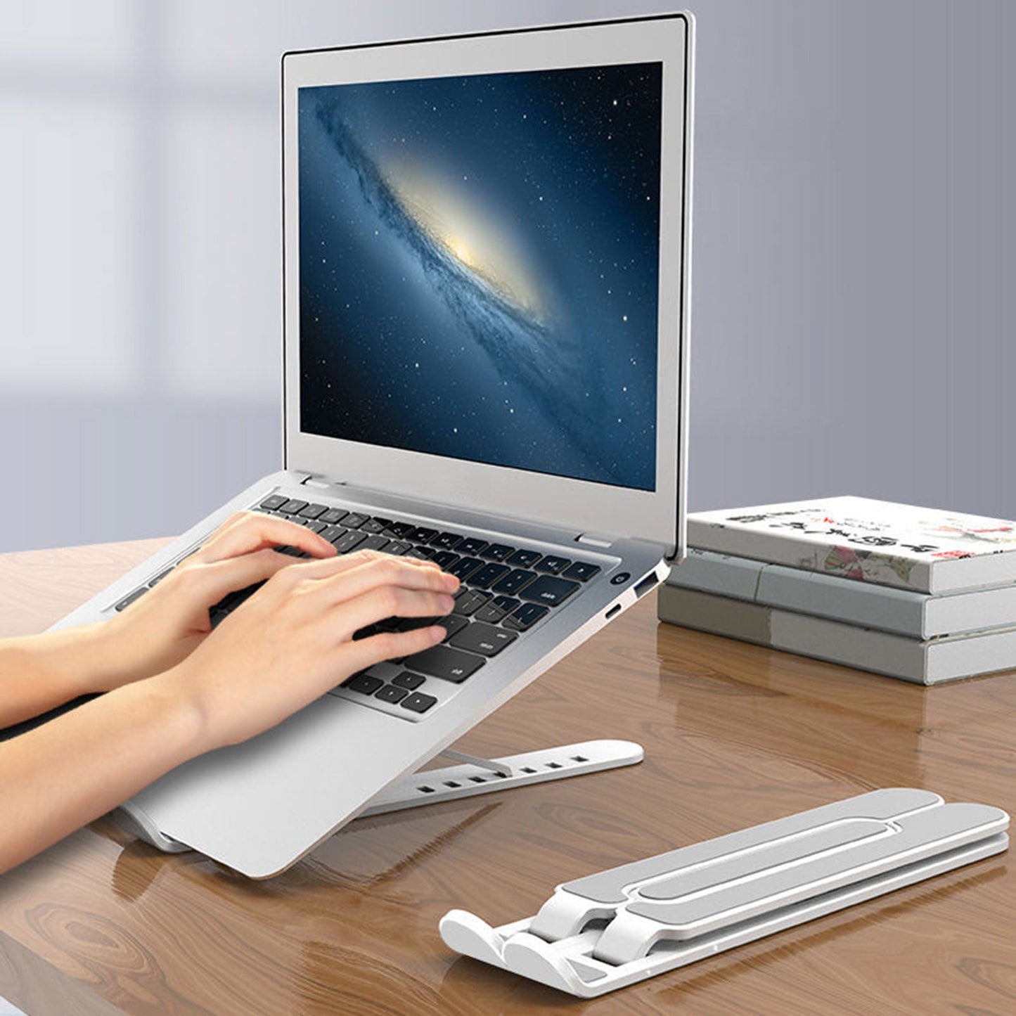Support d'ordinateur portable portable Support d'ordinateur portable pliable pour MacBook Pro