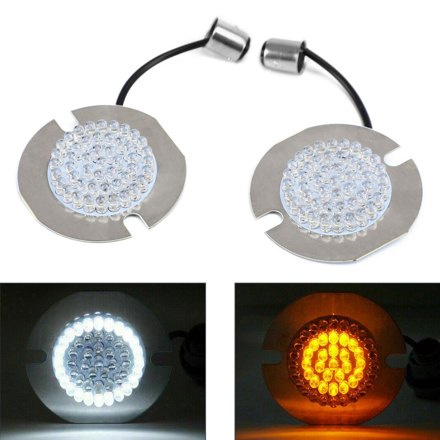 1157 LED Blinkerlampe Hinweisinten Passend für Dyna Touring Electra Glide Road King Generic