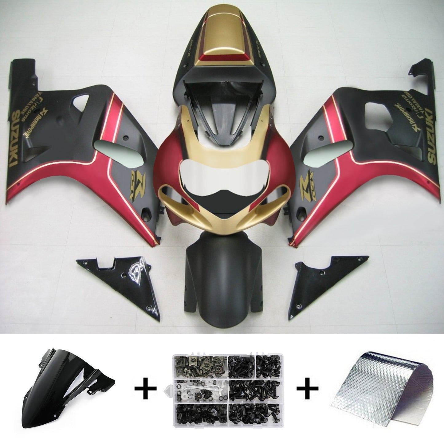 Amotopart Suzuki GSXR750 2001-2003
 Verkleidungs Kit Körperwerk Plastikabbs