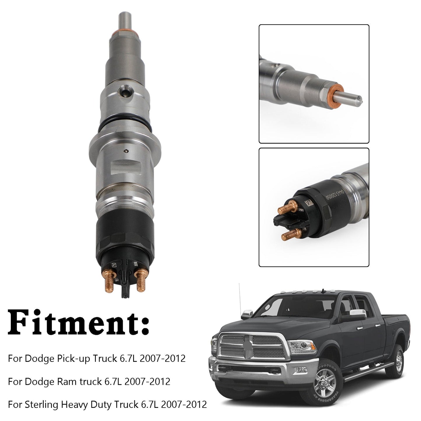 Dodge Cummins 6.7L Ram Truck 2007-2012 1PCS /6PCS Common Rail Diesel Fuel Injector Generic