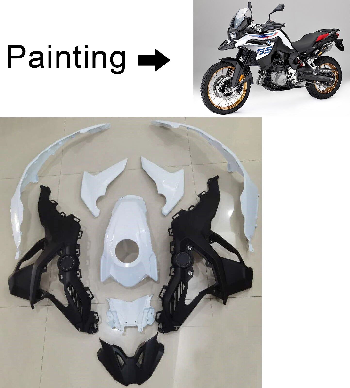 AMOTOPART BMW F750GS F850GS 2018-2020 Verkleidungskit Karosserie