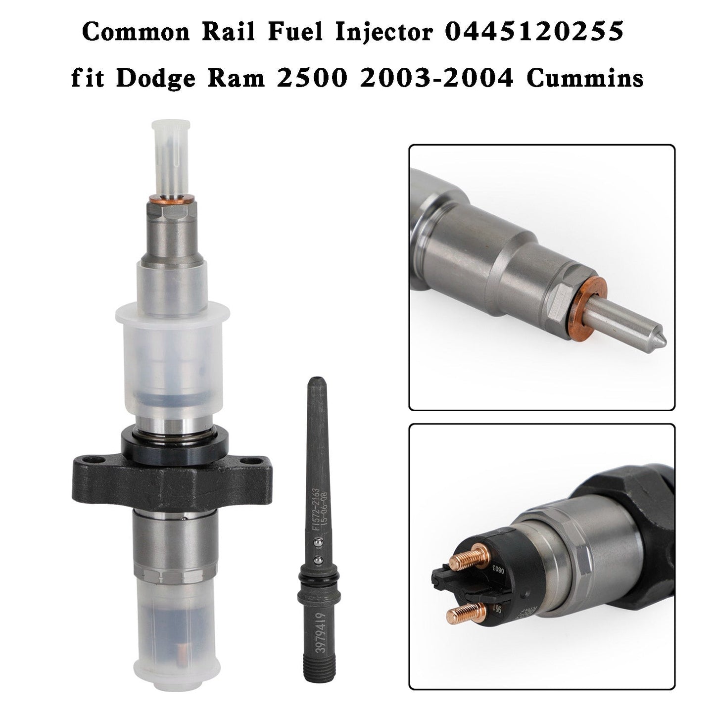 1pcs/6pcs Common Rail Fuel Injector 0445120255 Fit Dodge Ram 2500 2003-2004 Cummins Generikum