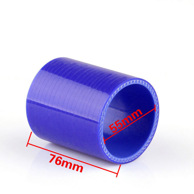 Droit 0 degré 76mm 55mm silicone tube tuyau coupleur intercooler turbo 