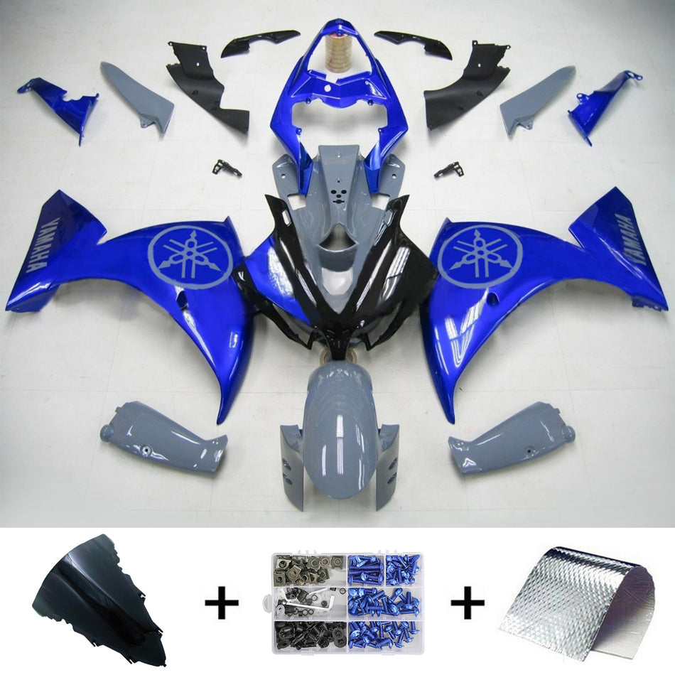 Amotopart Yamaha 2012-2014 YZF 1000 R1 Kit déclencheur bleu gris