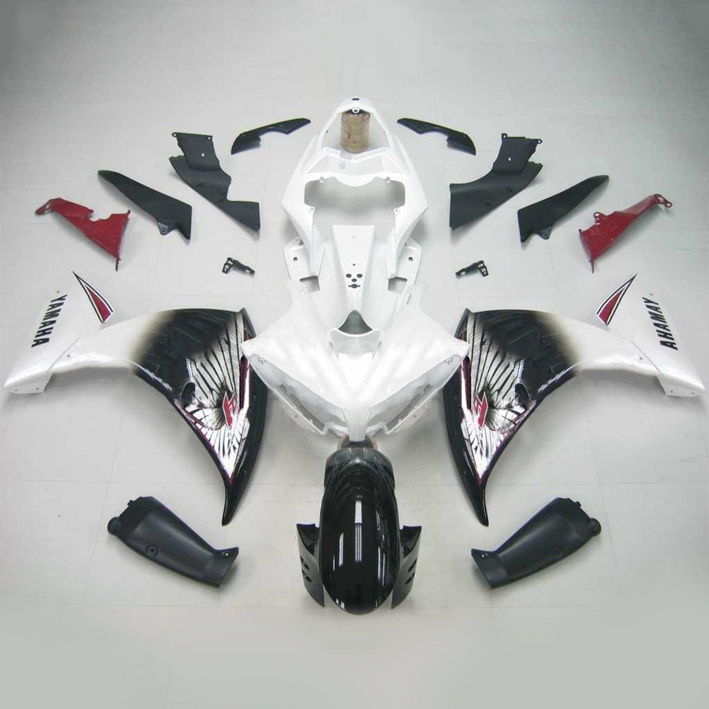 Amotopart Yamaha 2012-2014 YZF 1000 R1 White Fearing Kit