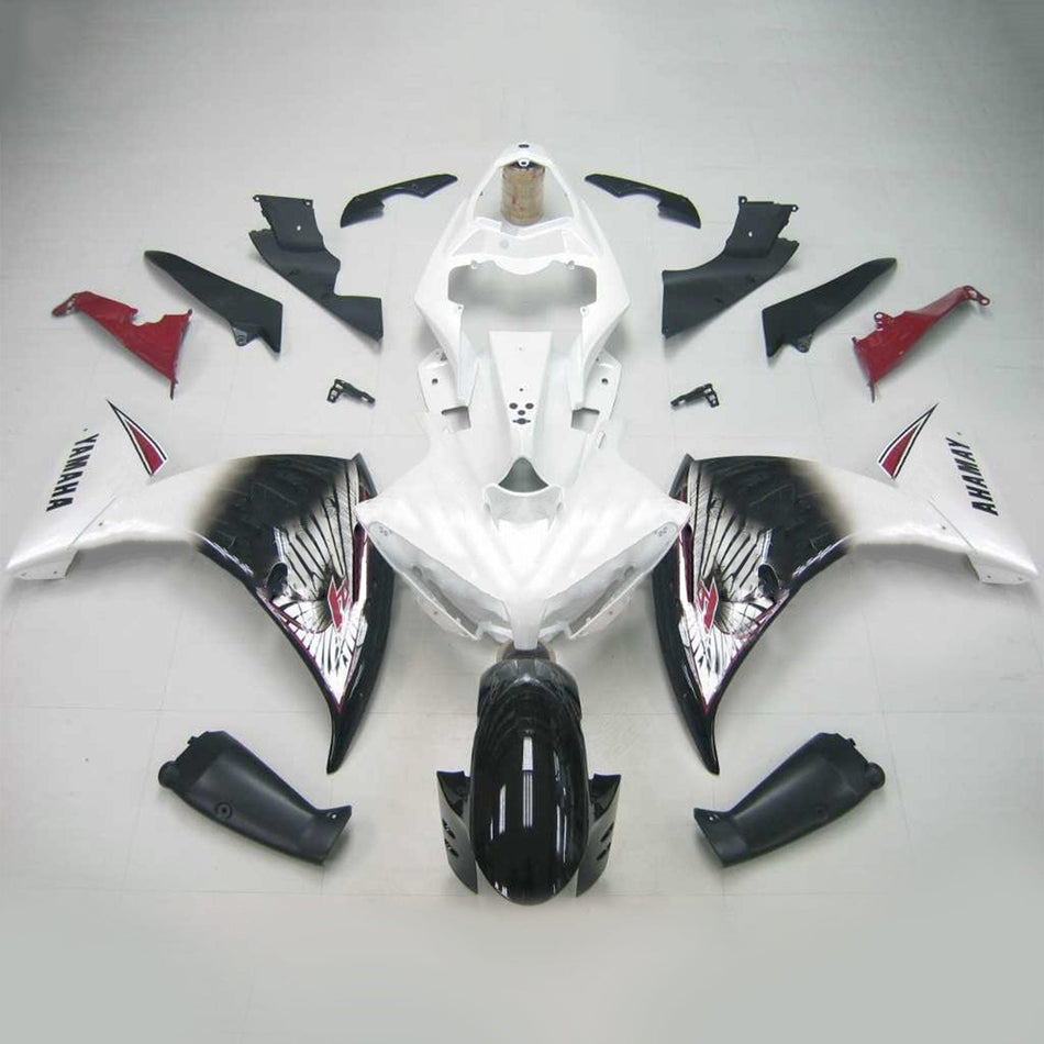 Amotopart Yamaha 2012-2014 YZF 1000 R1 Blanc Craignant Kit
