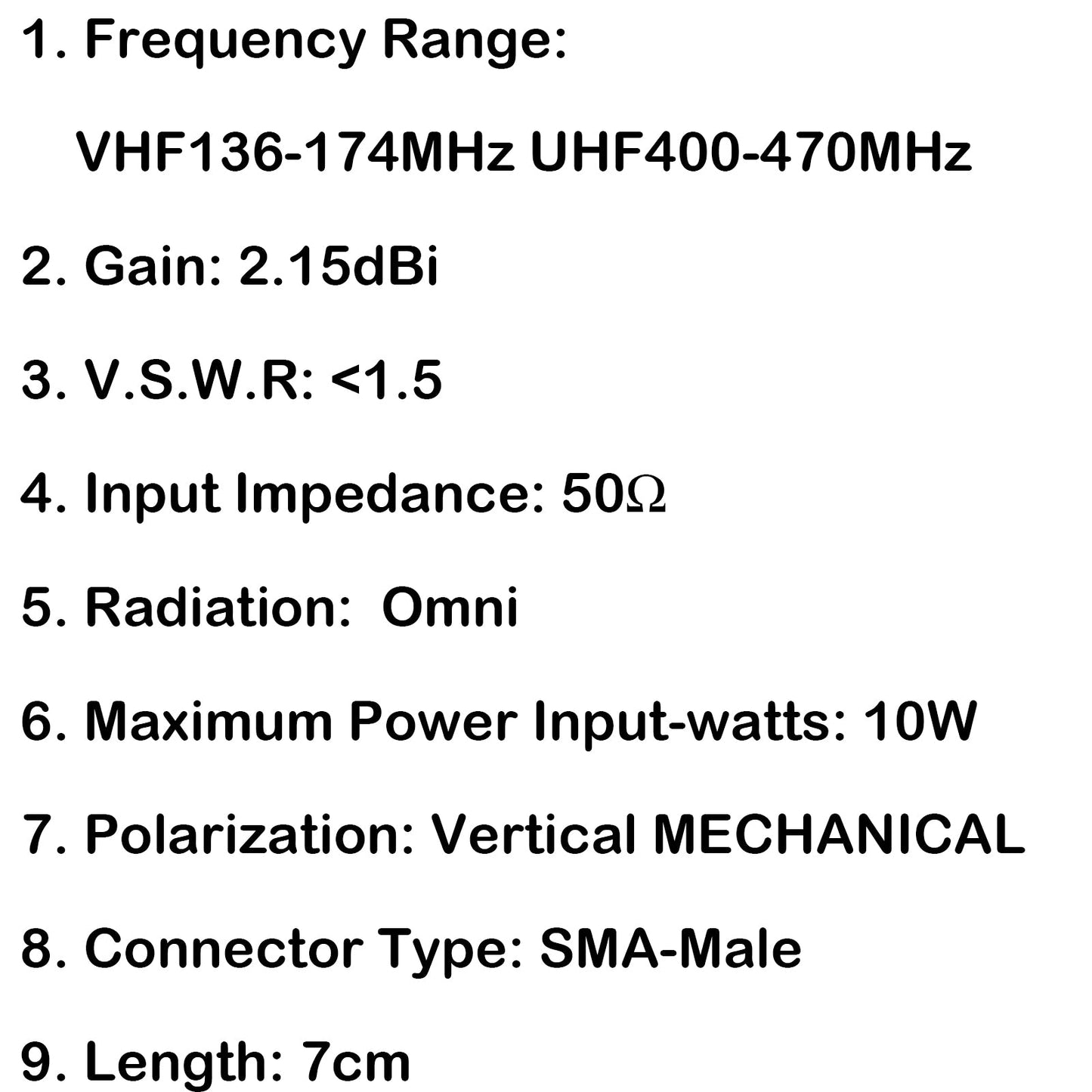 5 Stück SF20 VH F & amp; UHF Dual Band SMA STECKER KLEE