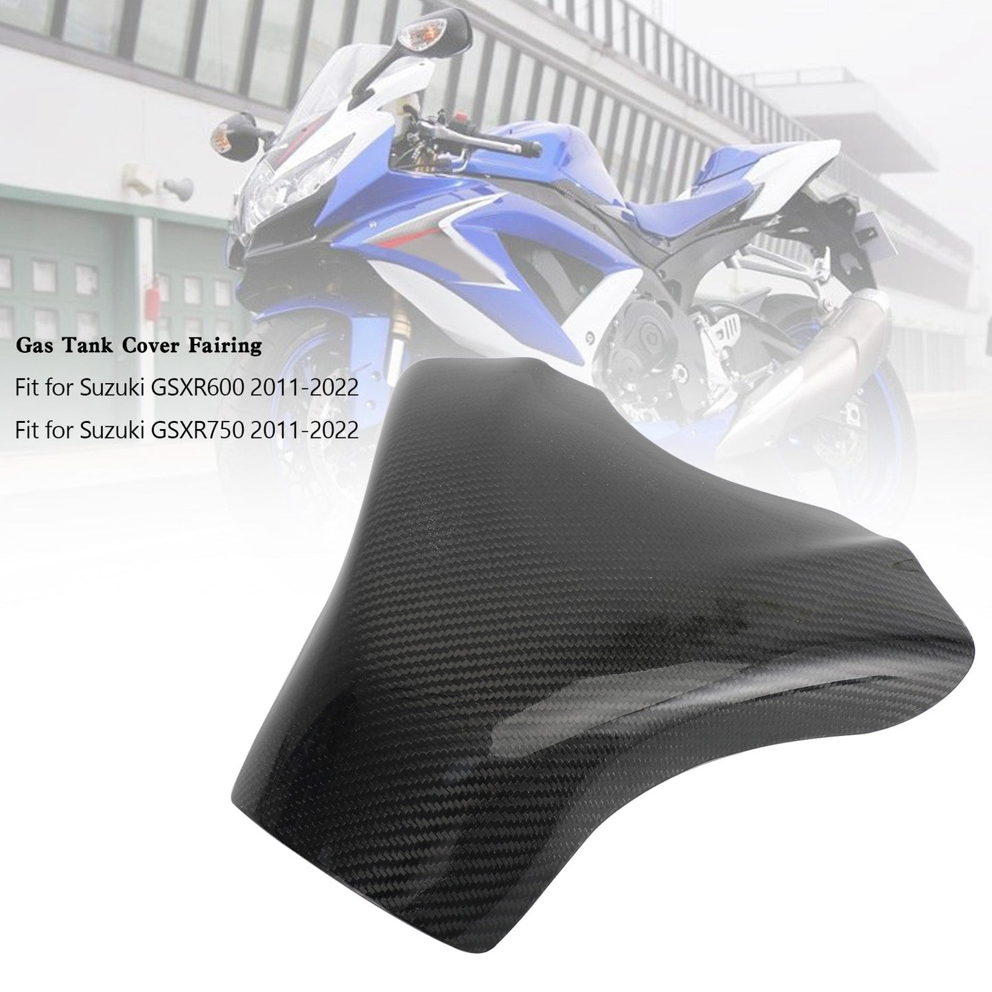 Suzuki GSXR600 GSXR 750 2011-2022 Carbon Gas Tank Cover Verkleidungsschutz