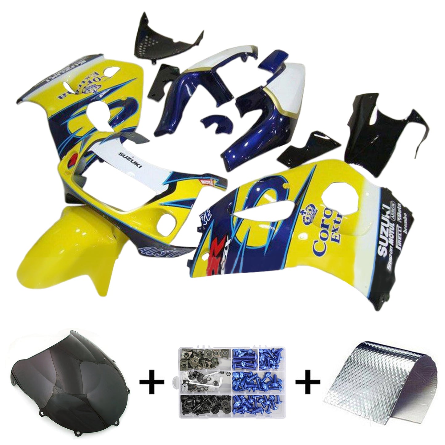 1996–2000 Suzuki GSXR600 1996–1999 GSXR750 Einspritzverkleidungs-Kit Karosserie