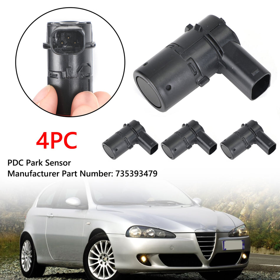 4X Capteur de stationnement PDC 735393479 pour Alfa Romeo 147 156 159 Fiat Stilo Lancia Générique