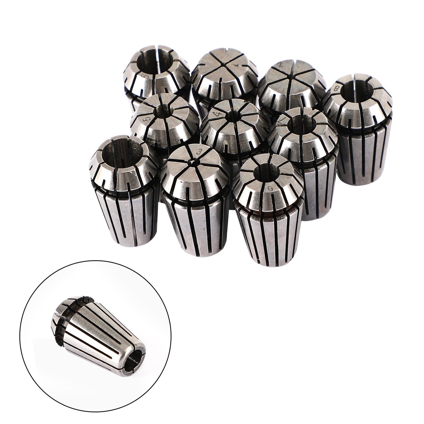 9pcs / 12pcs / 10pcs / ER16 Spring Collet Set für CNC-Fräsdrehmain