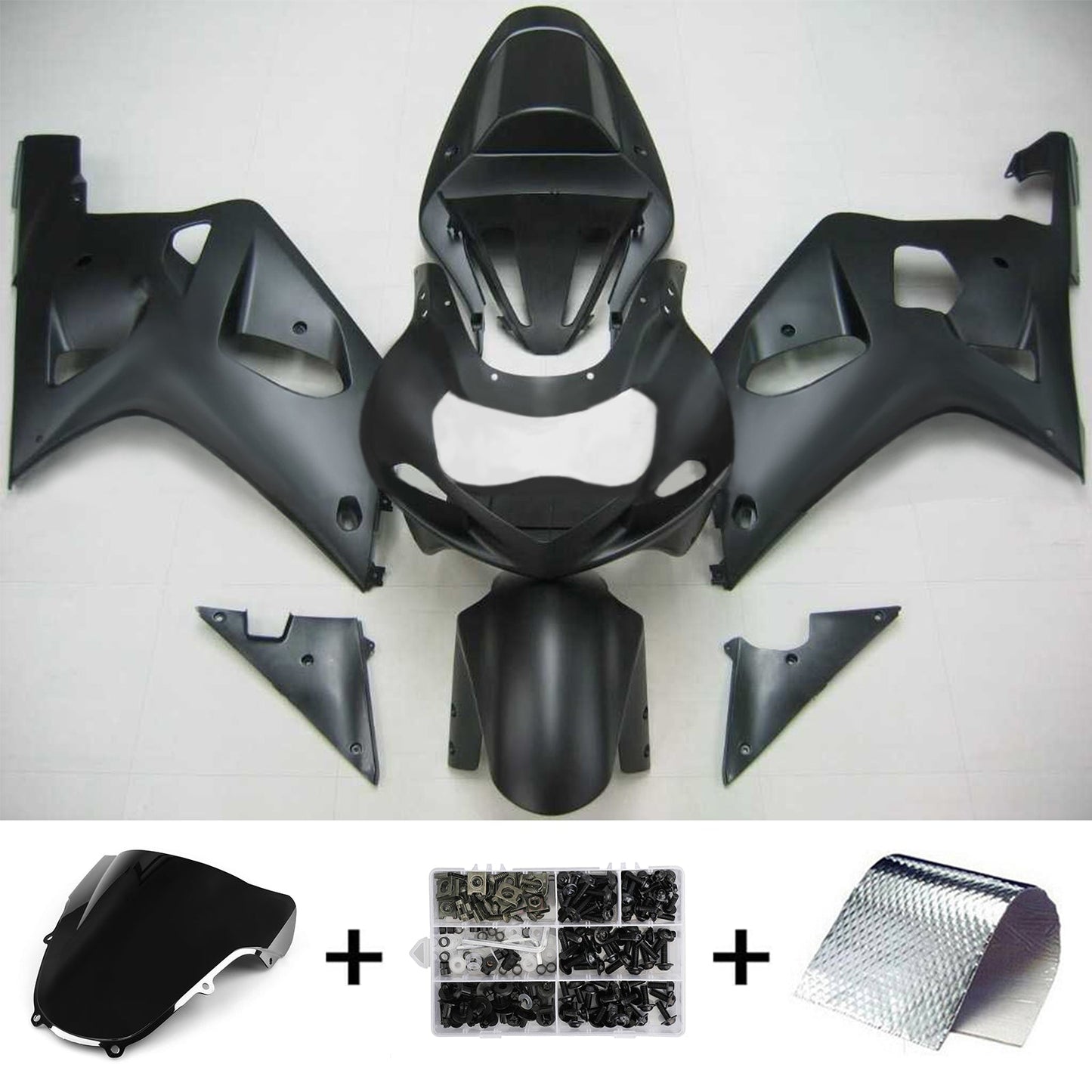 Amotopart Suzuki GSXR600 2001-2003 Verkleidungskit Karosserie Plastikabs