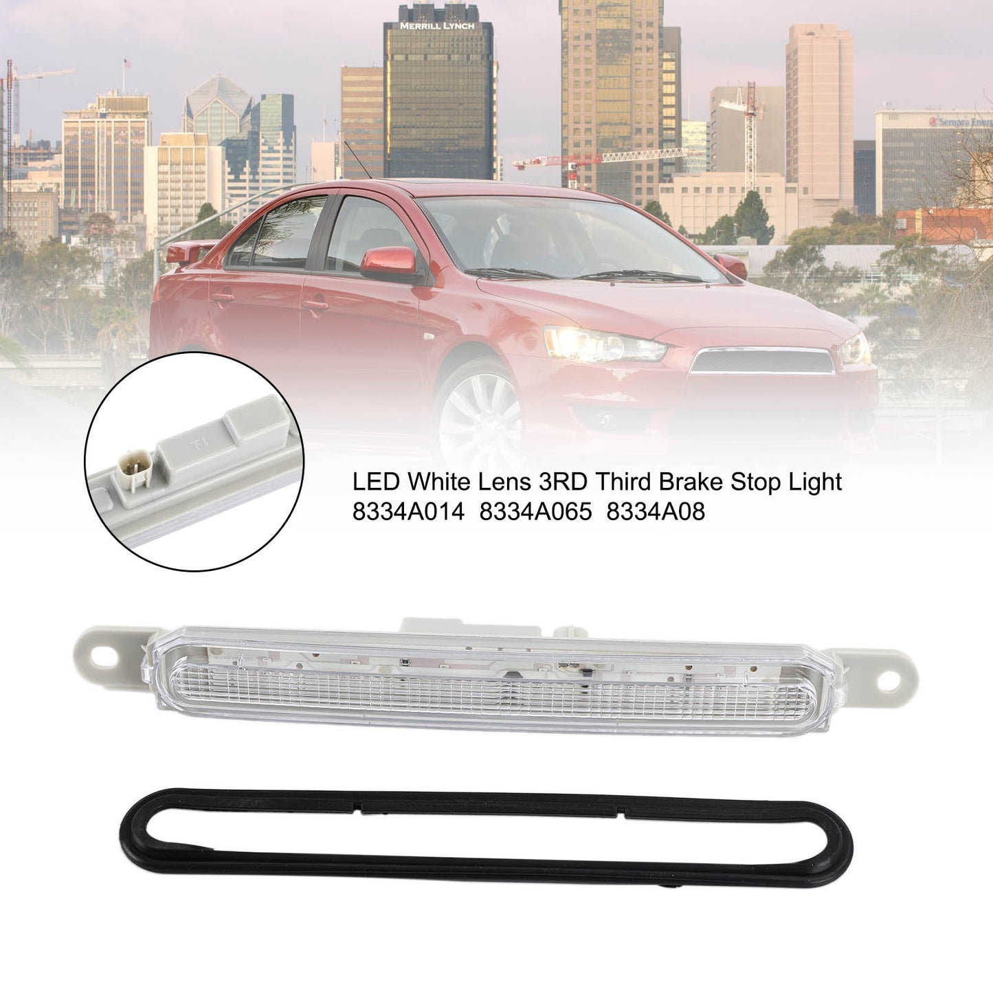 LINSE 3. Dritte LED-BremslichTlampe für Mitsubishi Lancer Evo 2008–16 Generisch