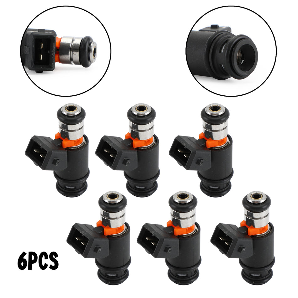 6PCS Fuel Injectors 021906031D Für VW Golf Jetta 1999-2002 EuroVAN 97 99-00 2.8L