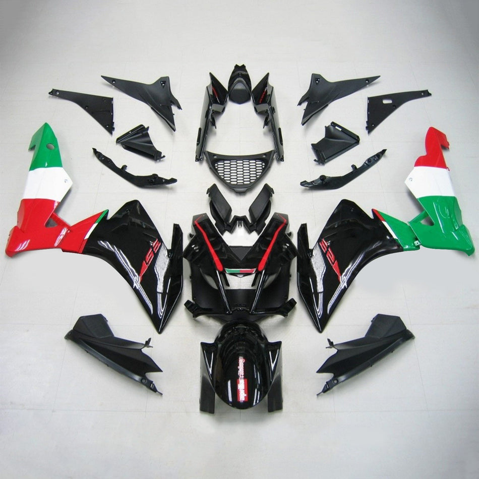 Amotopart Aprilia 2009-2015 RSV4 1000 Kit de carénage coloré noir