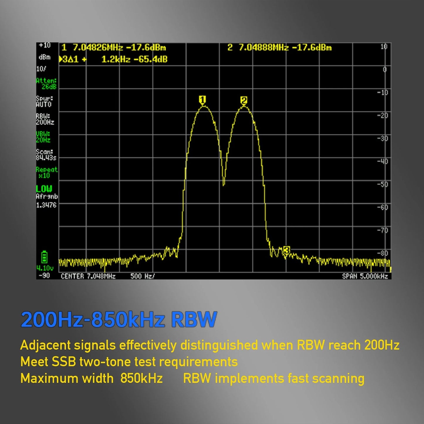 4" LCD Touch für TinySA ULTRA Handheld Tiny Spectrum Analyzer 100K-5,3GHz