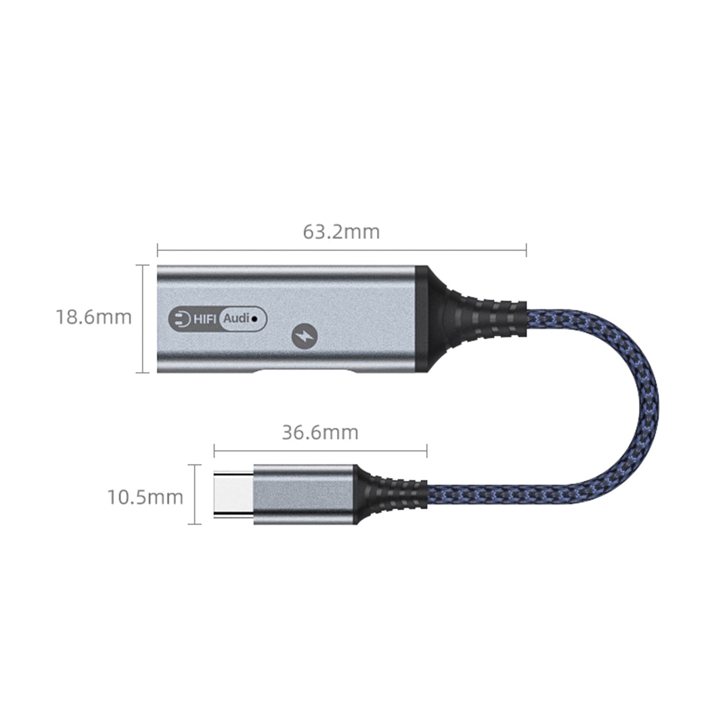 2 in 1 Ladegerät 60W PD Schnellladekabel für Huawei Samsung Schnellladegerät