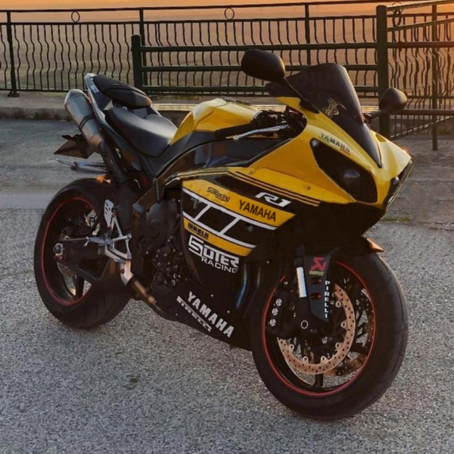 Amotopart Yamaha 2012-2014 YZF 1000 R1 Yellow Black Dehnung Kit