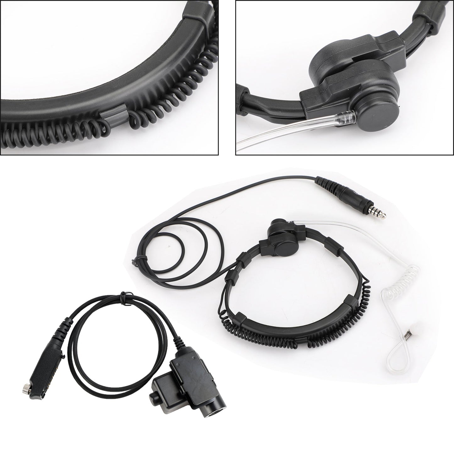 7.1mm Big Plug Tactical Throat Mic Headset für Sepura STP8000 STP8030 STP8035