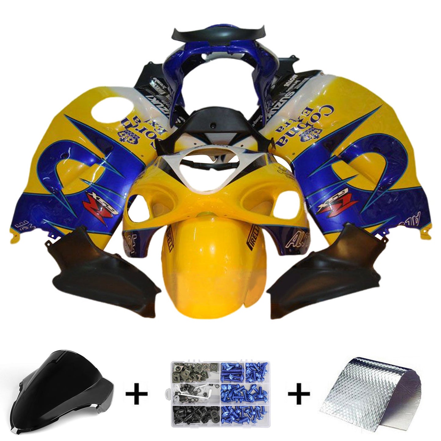 1999-2007 Suzuki Hayabusa GSX1300R Einspritzverkleidungs-Kit Karosserie Kunststoff ABS