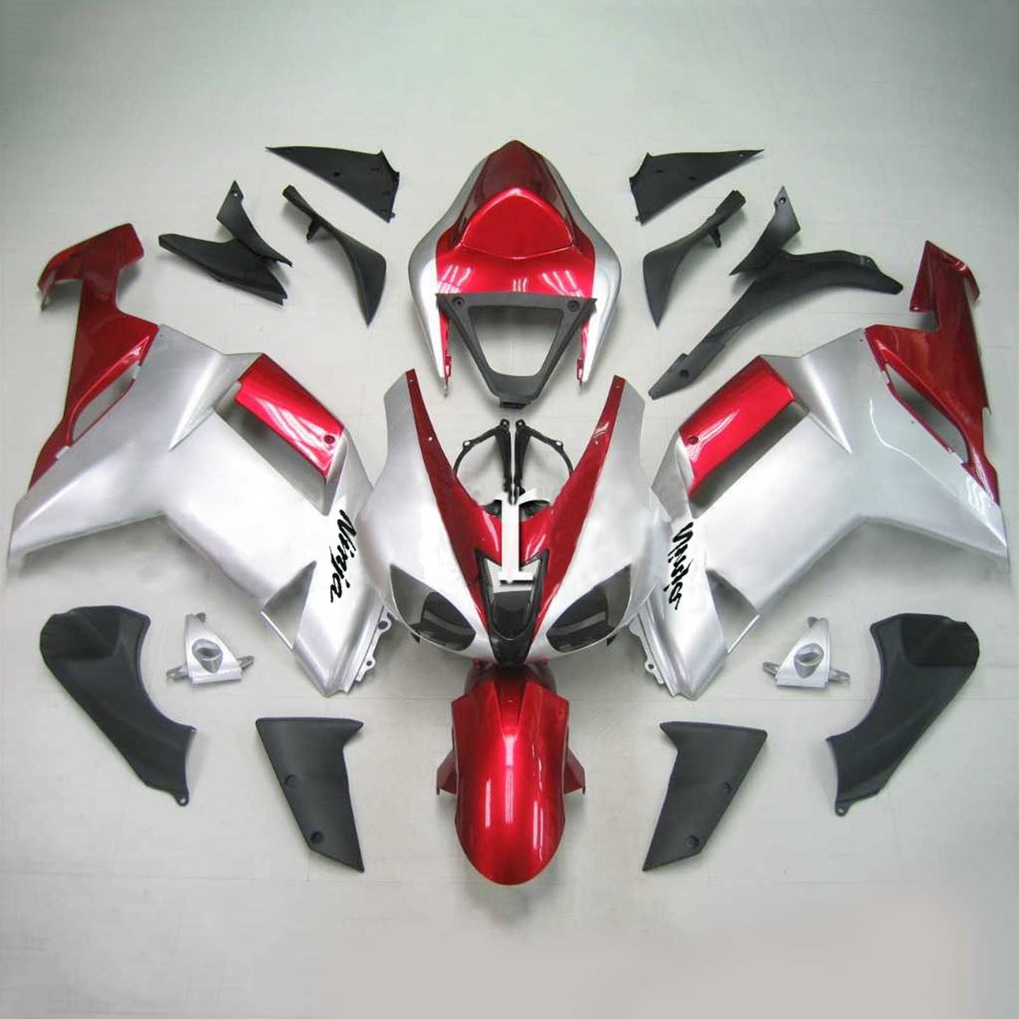 Amotopart Kawasaki 2007-2008 ZX6R 636 Redverrückte Kit