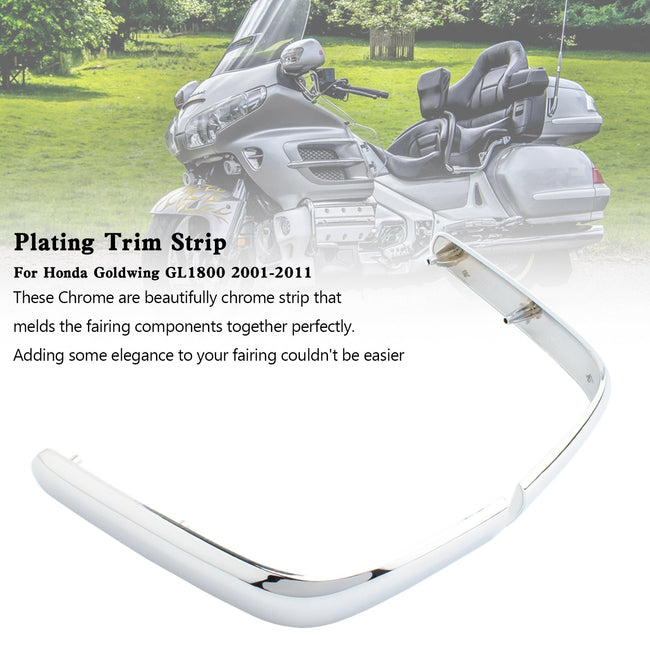 Honda Goldwing GL1800 2001-2011 Trunk Trim Strip Mouldings Accent ChromeVehicle Parts &amp; Accessories, Car Tuning &amp; Styling, Interior Styling!