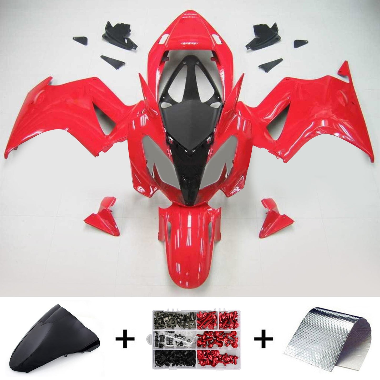 Amotopart 2002-2012 Honda VFR800 Red#2 Abzugskit