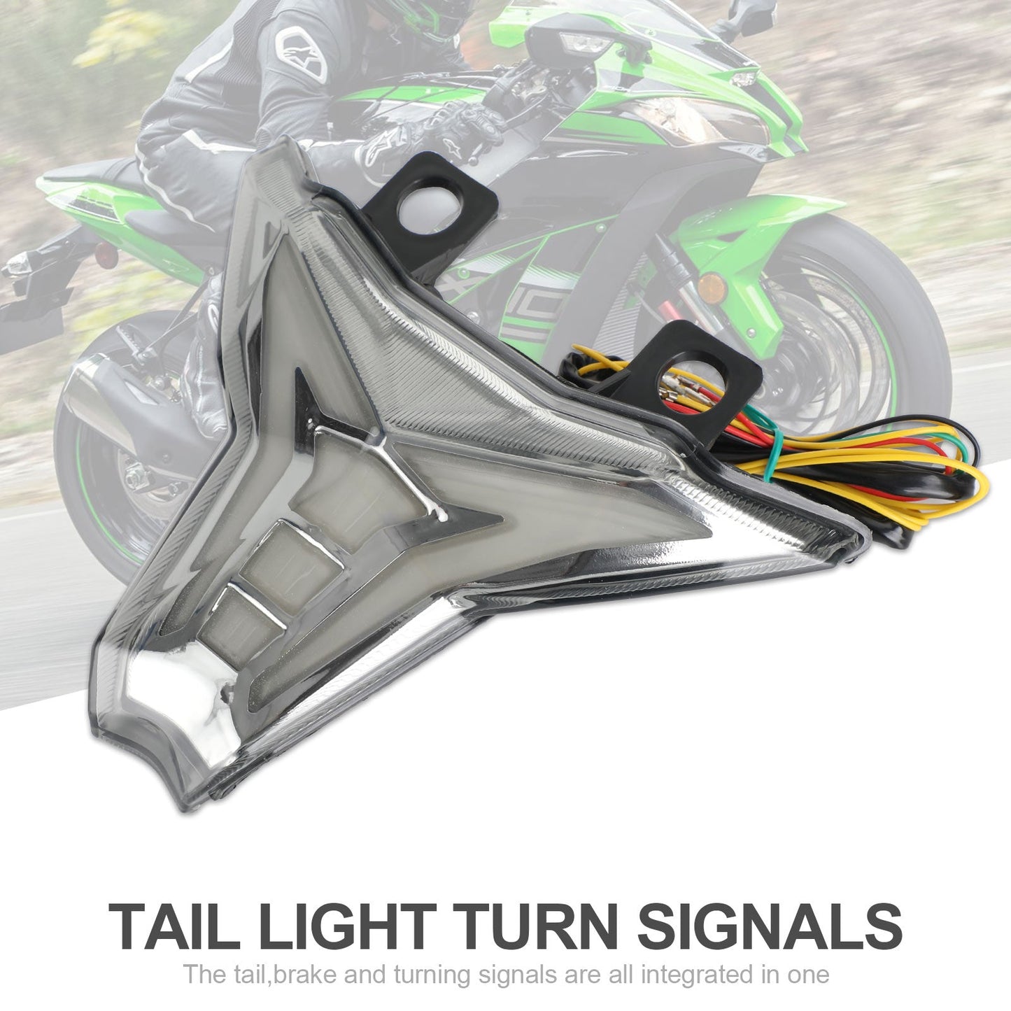 Integrierte Rücklicht-Blinker für Kawasaki Ninja ZX10R Z1000 2013-2022 Generic
