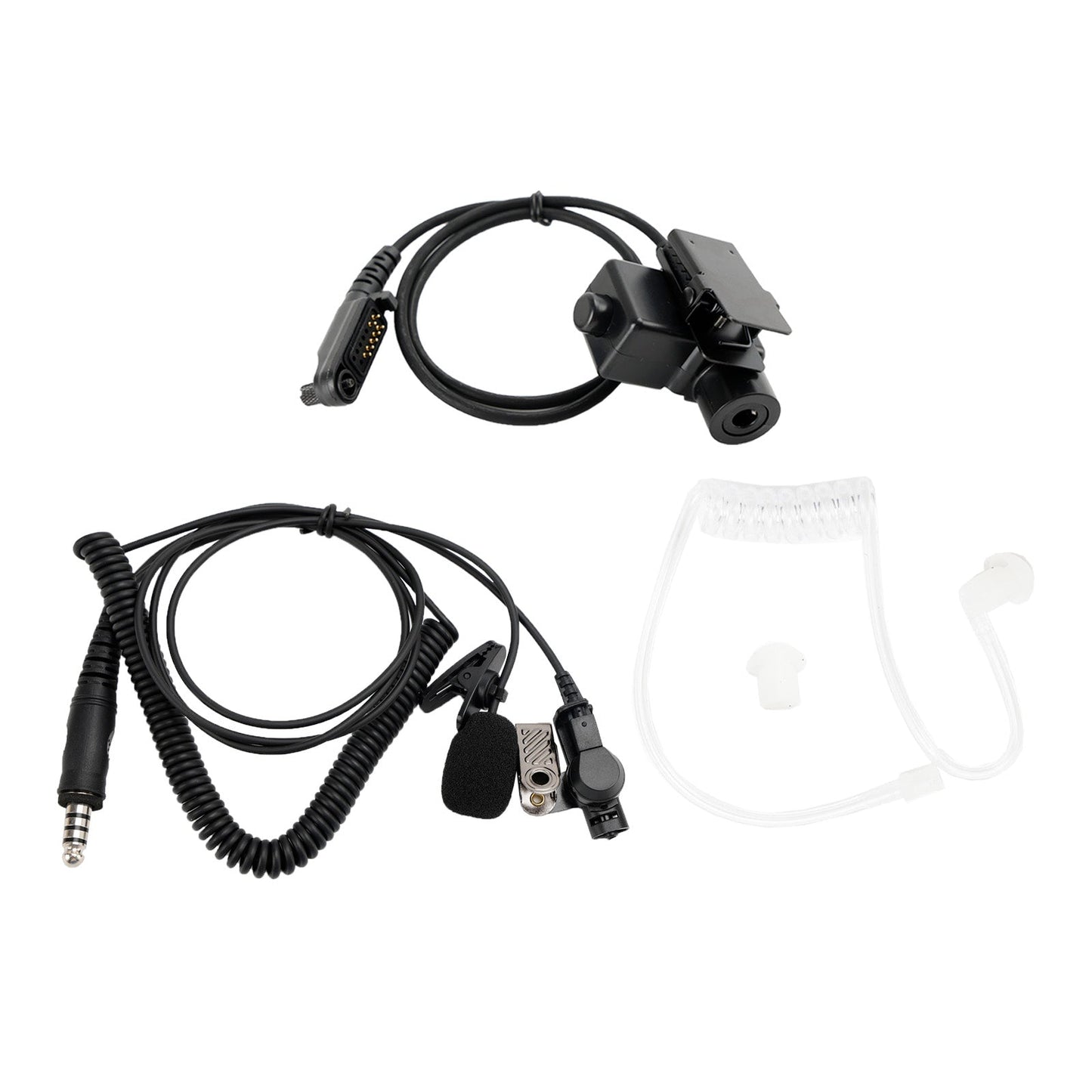 Für HYT PD680 PD685 X1E X1P 6-Pin PTT 7,1-A3 Transparent Rohr Headset mit Mikrofon