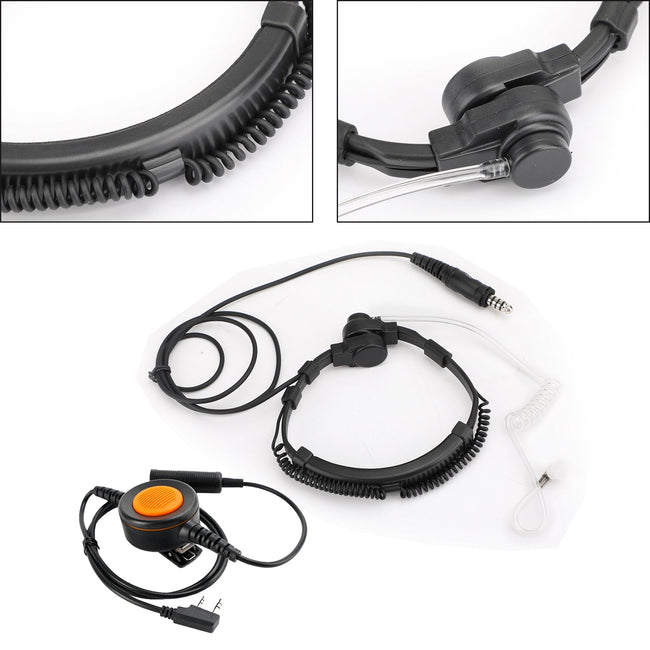 7,1 mm Big Plug Tactical Throat Headset 6-Pin U94 PTT für TH-D7 TH-F6 TH-K2 TH-21