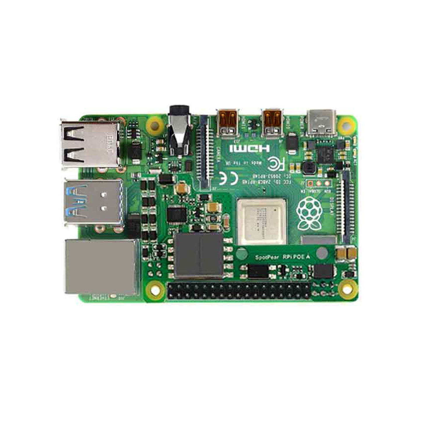 Raspberry Pi Poe Ethernet-Netzteil-Erweiterungsmodul unterstützt 3B+/4B mit Lüfter