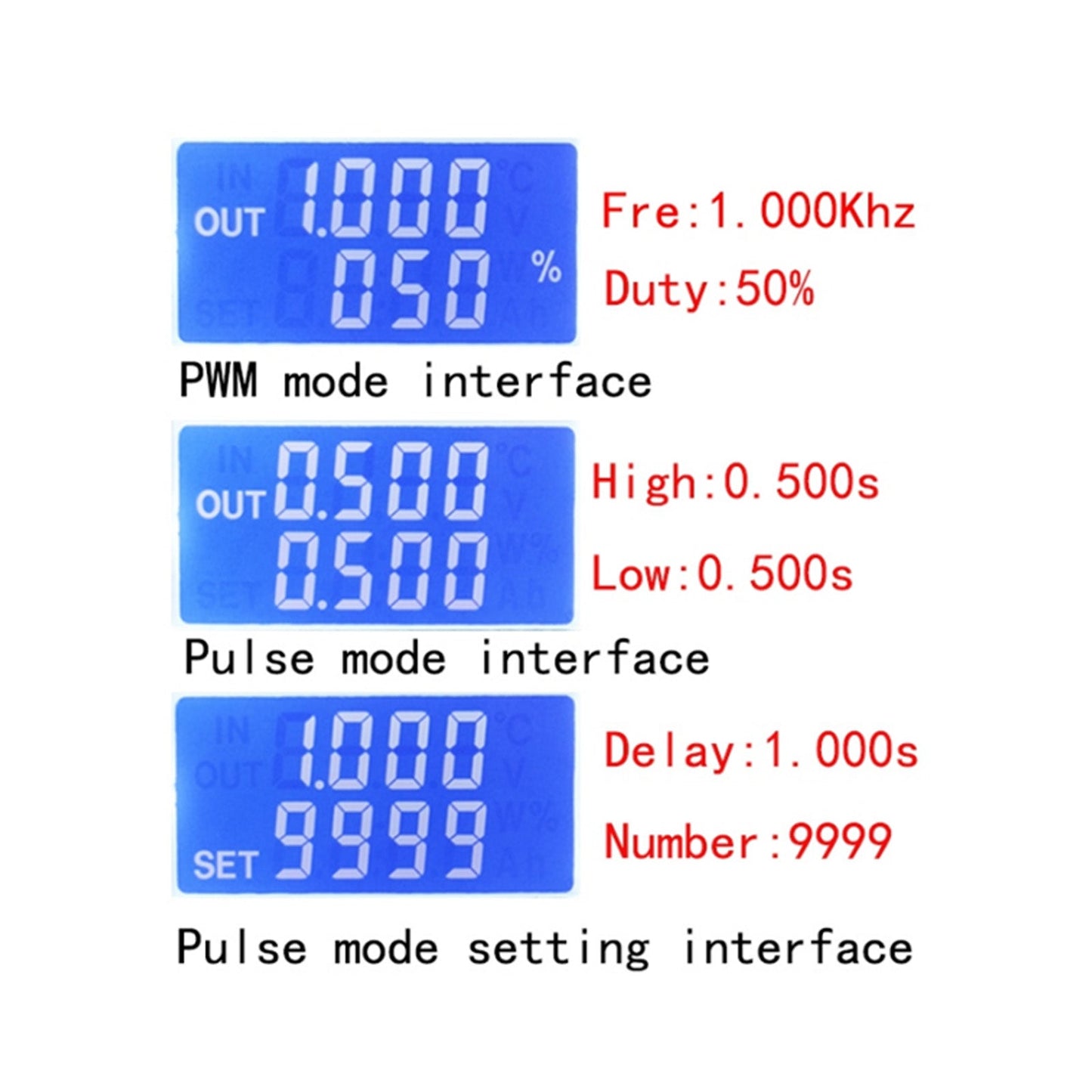 Cycle de service de fréquence d'impulsion réglable de l'onde carrée du module générateur de signal PWM