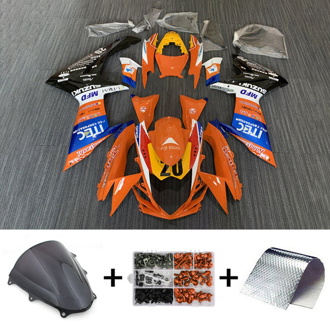 Amotopart Suzuki GSXR 600/750 2011¨C2023 K11 Verkleidungsset, Karosserie, Kunststoff, ABS