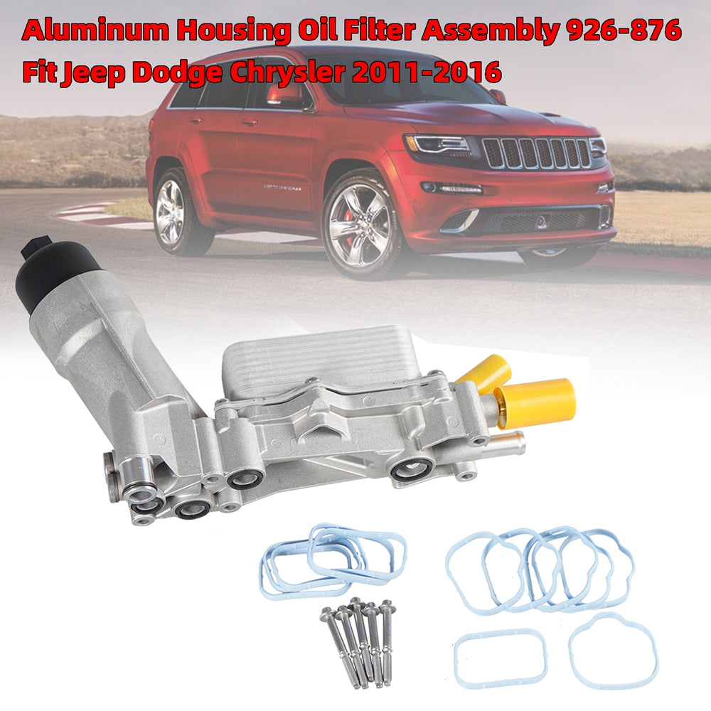 Aluminiumgehäuse Ölfilterbaugruppe 926-876 Fit Jeep Dodge Chrysler 2011-2016 Generika