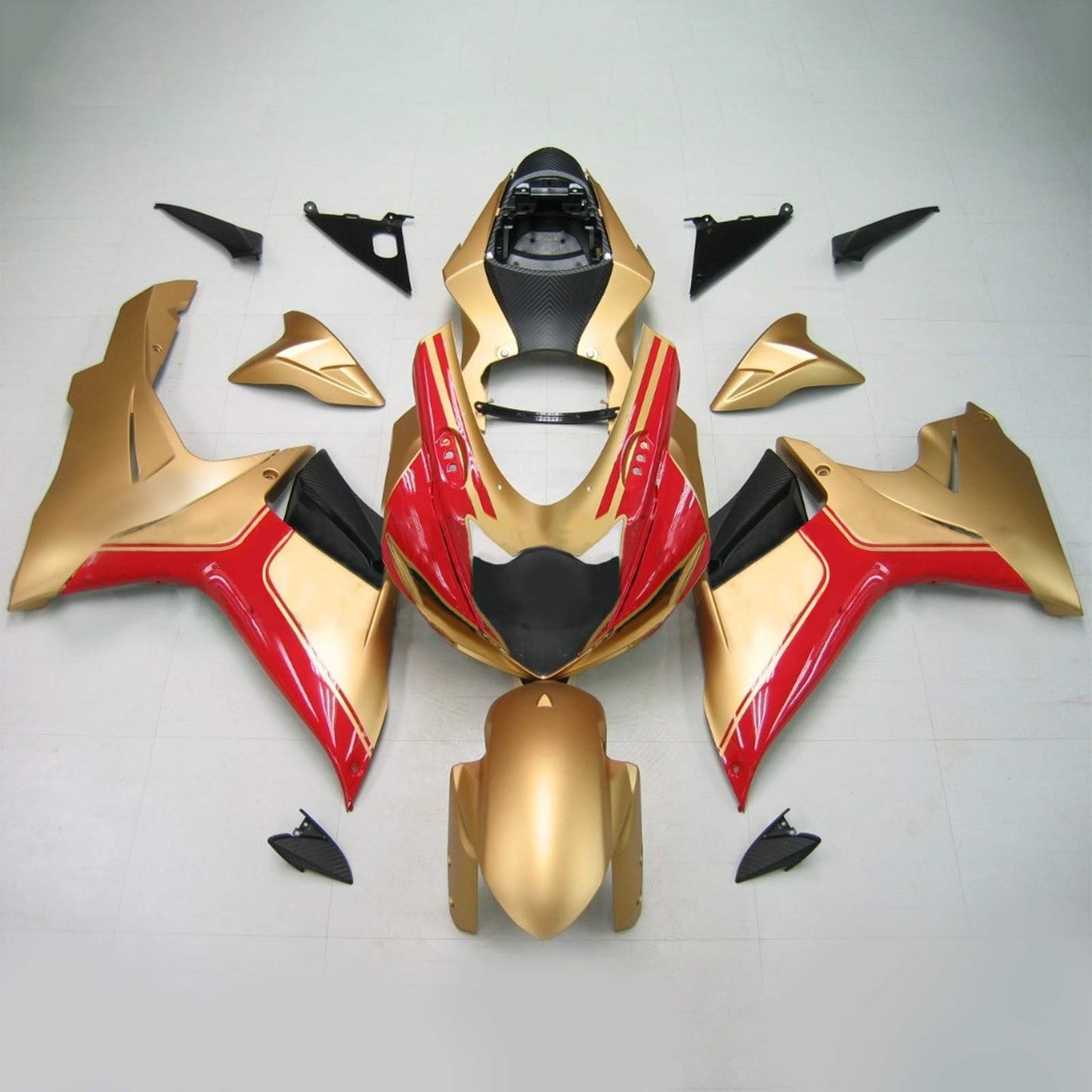 Amotopart Suzuki GSXR 600/750 2011-2022 K11 Verkleidungs Kit Körperwerk Kunststoffbauch