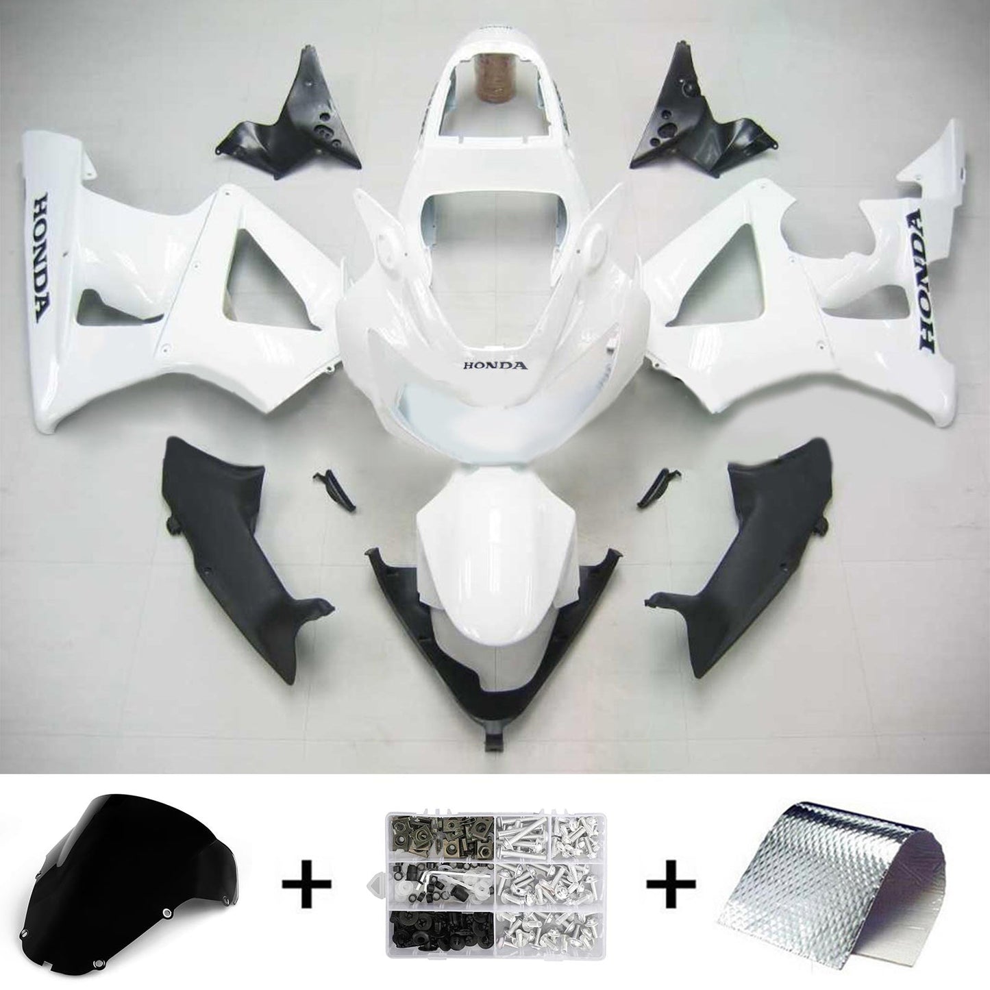 Amotopart Honda CBR929RR 2000-2001 Verkleidungssatz Karosserie Kunststoff ABS